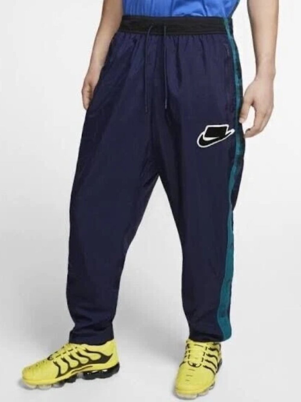 Nike Sportswear Men's Blue Woven Breakaway Basketball Track Pants Size L